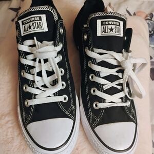 Converse Black and White All Star Sneakers